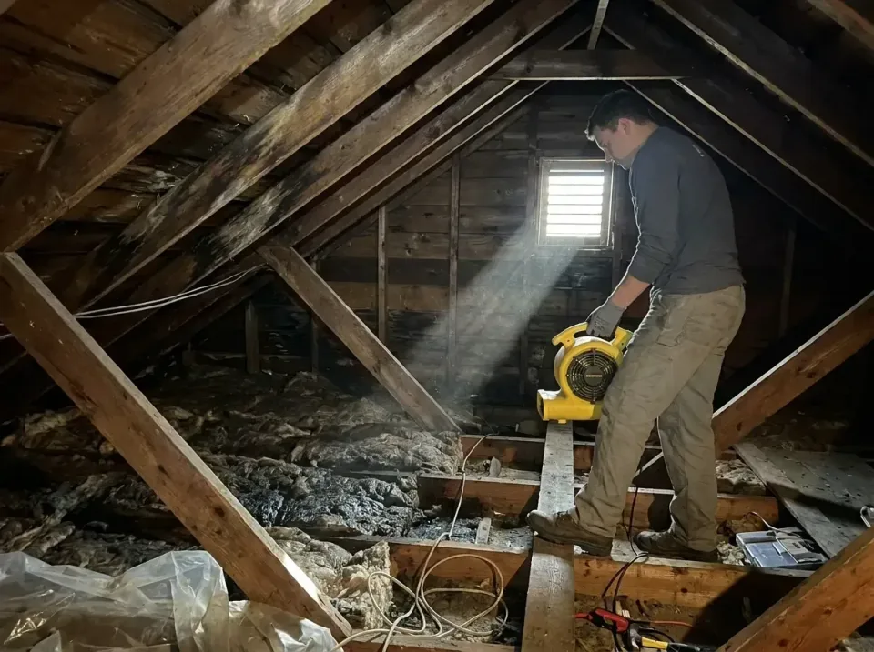 attic-water-damage-drying-proc-007 — frequently asked questions, Emergency Water Extraction & 24/7 Flood Response in La Puen…